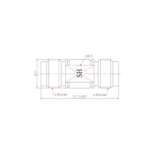 HS-2.4mmF To 2.4mmF Adapter (50G)_Web2